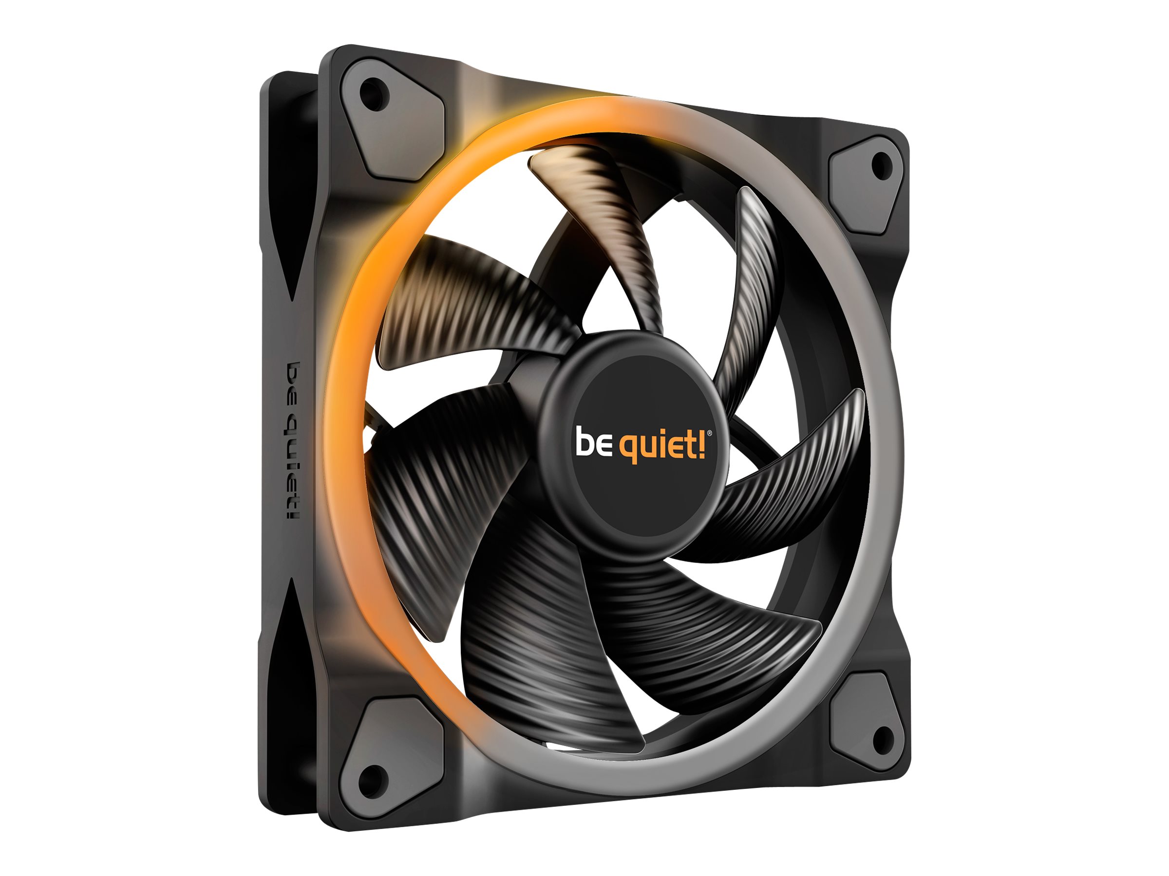 be quiet! LIGHT WINGS 120mm PWM - Kabinet køler - 120mm - Sort med RGB LED lys - 21 dBA