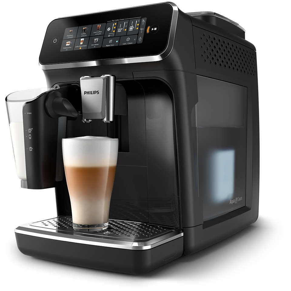 Philips 3300 series EP3341 - automatic coffee machine with milk frother - 15 bar - glossy black
