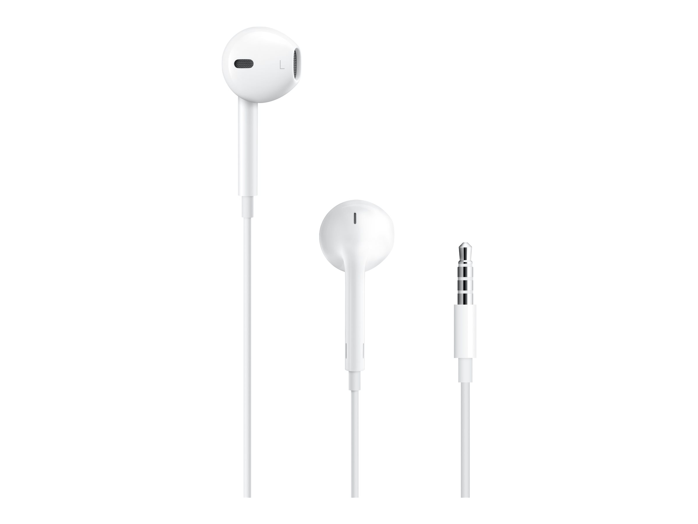 Apple - Earpods - Jack 3.5 Mm - Høretelefoner Med Ledning - Hvid