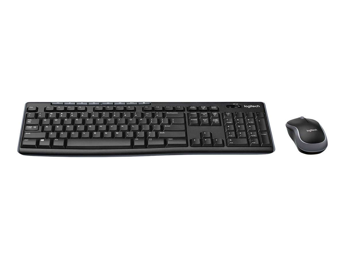 Logitech MK270 Wireless Combo - Sæt med mus og tastatur - trådløs - 2.4 GHz - fransk