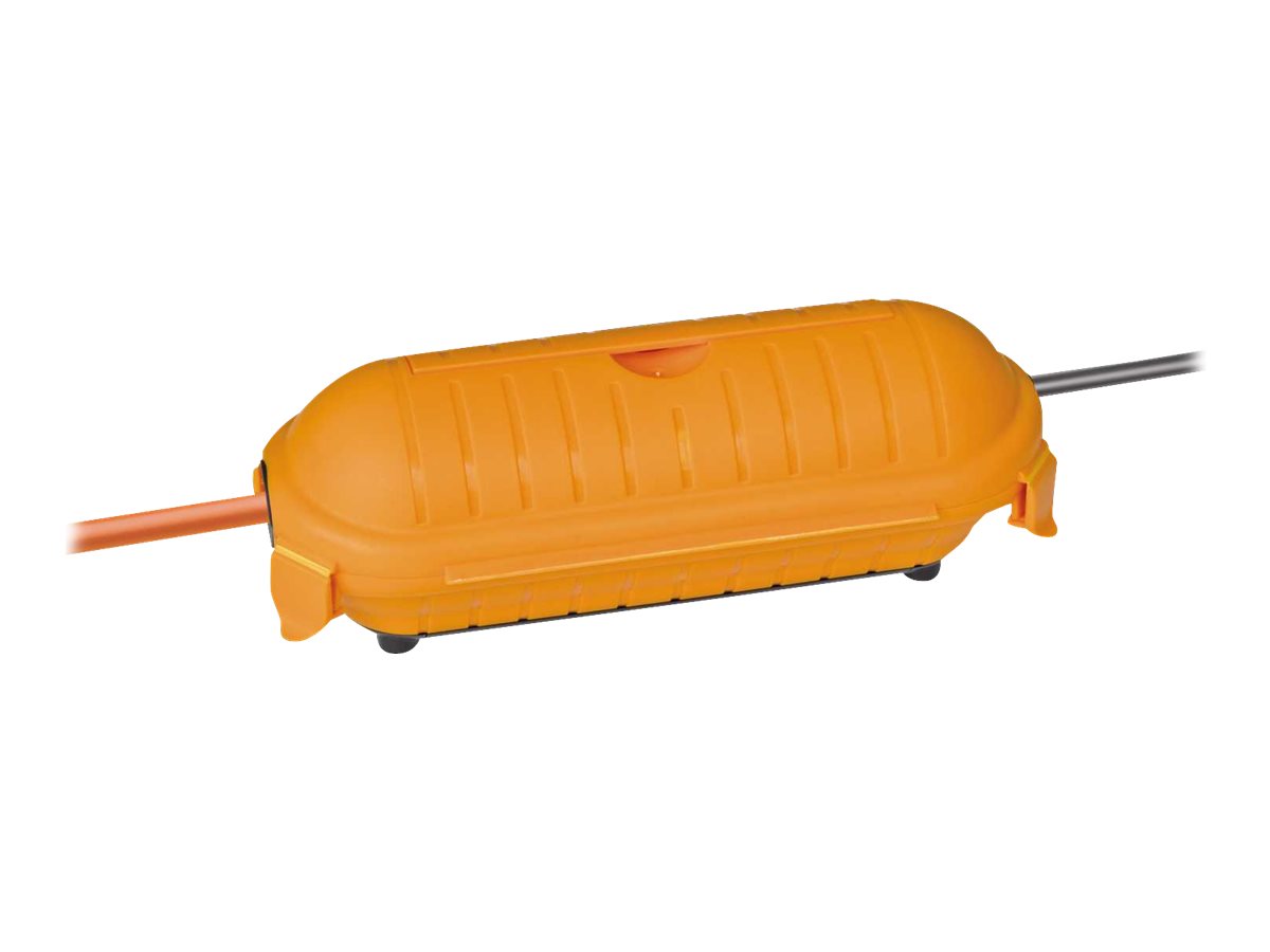 Sikkerhedsboks i gul til udendørs brug IP44