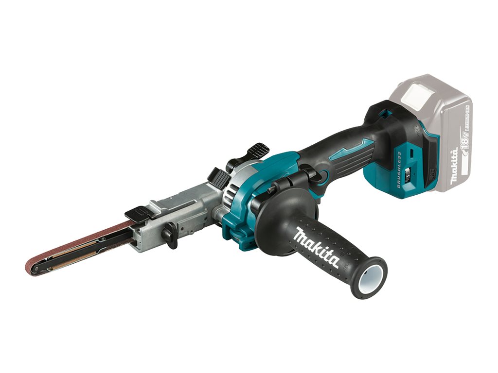 Makita DBS180Z Akumuliatorinis juostinis šlifuoklis, 18V, BL-Motor, 9 x 533 mm, 1,8 kg, Be akumuliatoriu ir kroviklio! - SOLO
