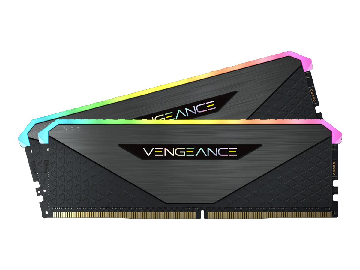 Corsair Vengeance RGB RT DDR4-3200 - 32GB - CL16 - Dual Channel (2 pcs) - AMD Optimized - Sort med RGB