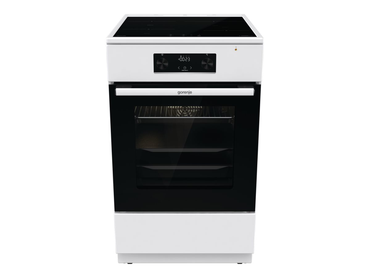 Gorenje Advanced GEIT5C60WPG - Komfur - fritstående - bredde: 50 cm - dybde: 59.4 cm - højde: 85 cm - med selv-rengøring - hvid