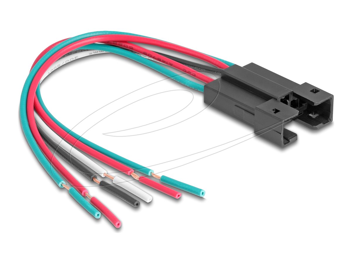 Delock Trykknap kabelsamling 15cm Sort