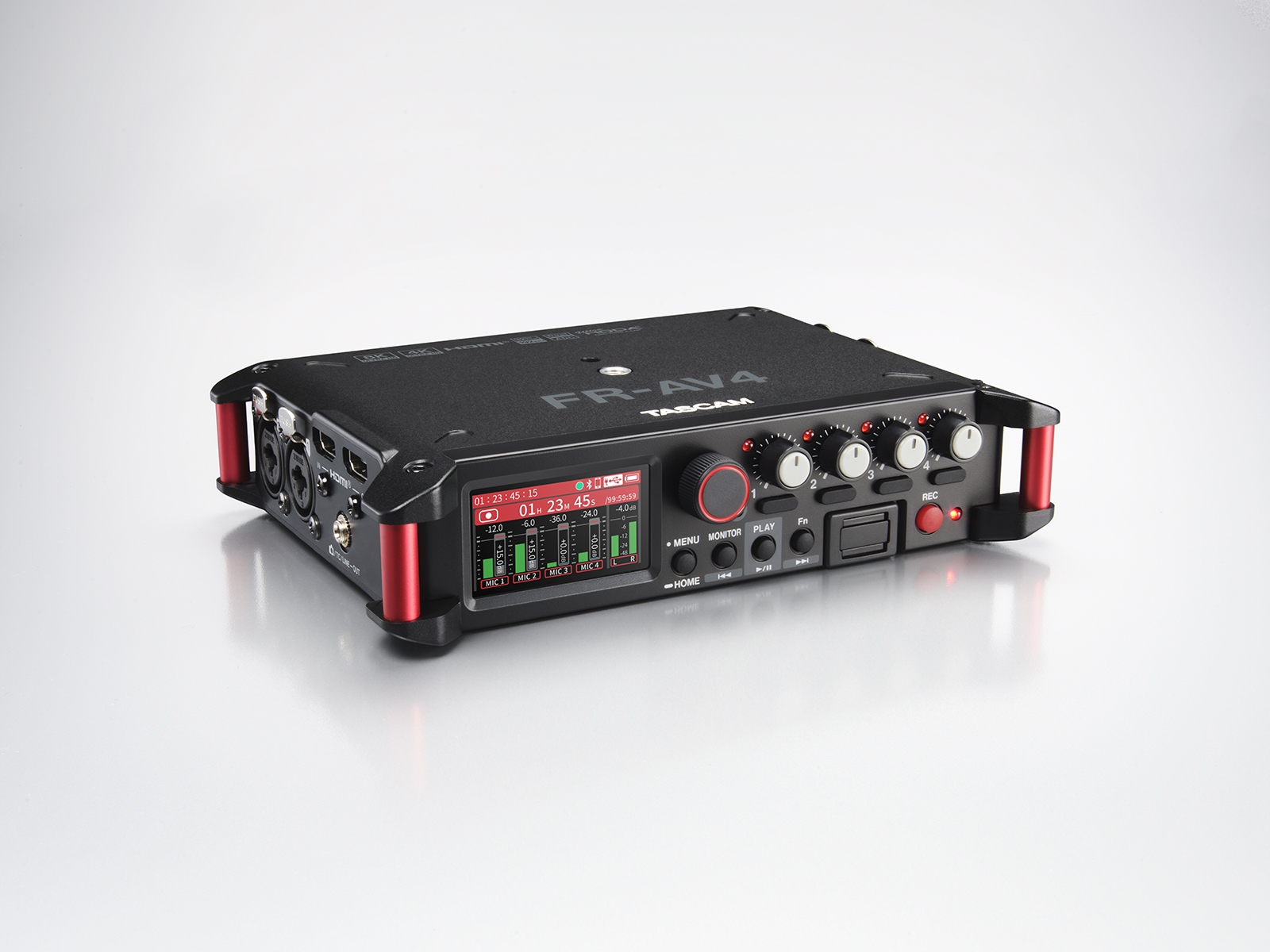 TASCAM FR-AV4 bærbar lydoptager - 6 kanaler, LCD-skærm
