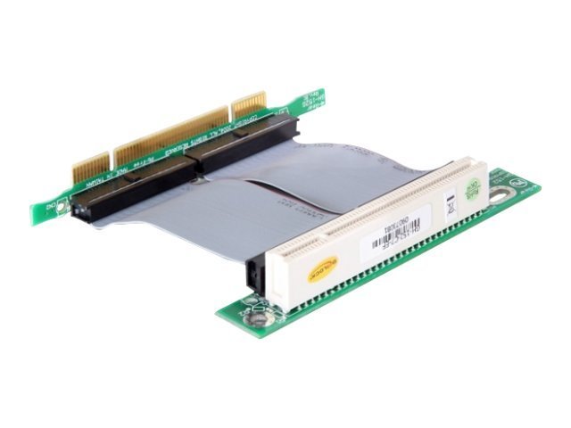 Delock Riser card PCI 32 Bit with flexible cable left insertion - Udvidelseskort
