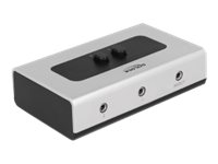 Delock Switch Stereo Jack 3.5 mm - Audio kontakt - 2 x audio - desktop