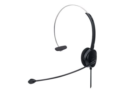 Manhattan Mono On-Ear Headset (USB) (Clearance Pricing), Microphone Boom (padded), Retail Box Packaging, Adjustable Headband, In-Line Volume Control,