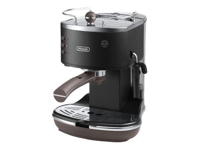 De'Longhi Icona Vintage ECOV 311.BK - Kaffemaskine med mælkeskummer - 15 bar - sort