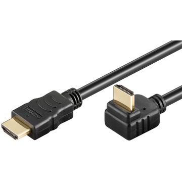 Goobay Højhastigheds HDMI™-kabel 270° med Ethernet HDMI™ stik (type A) > HDMI™-hanstik (type A), 5 m