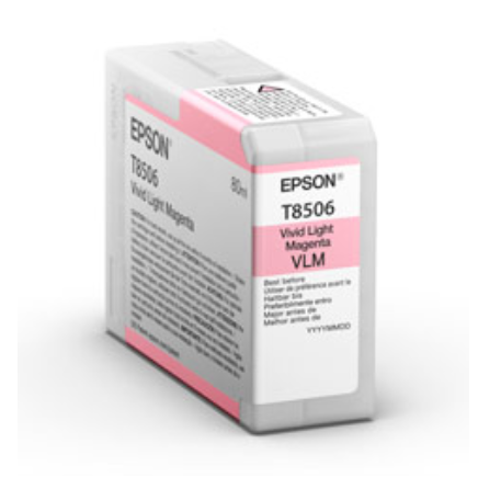 Epson T8506 - vivid light magenta - original - ink cartridge