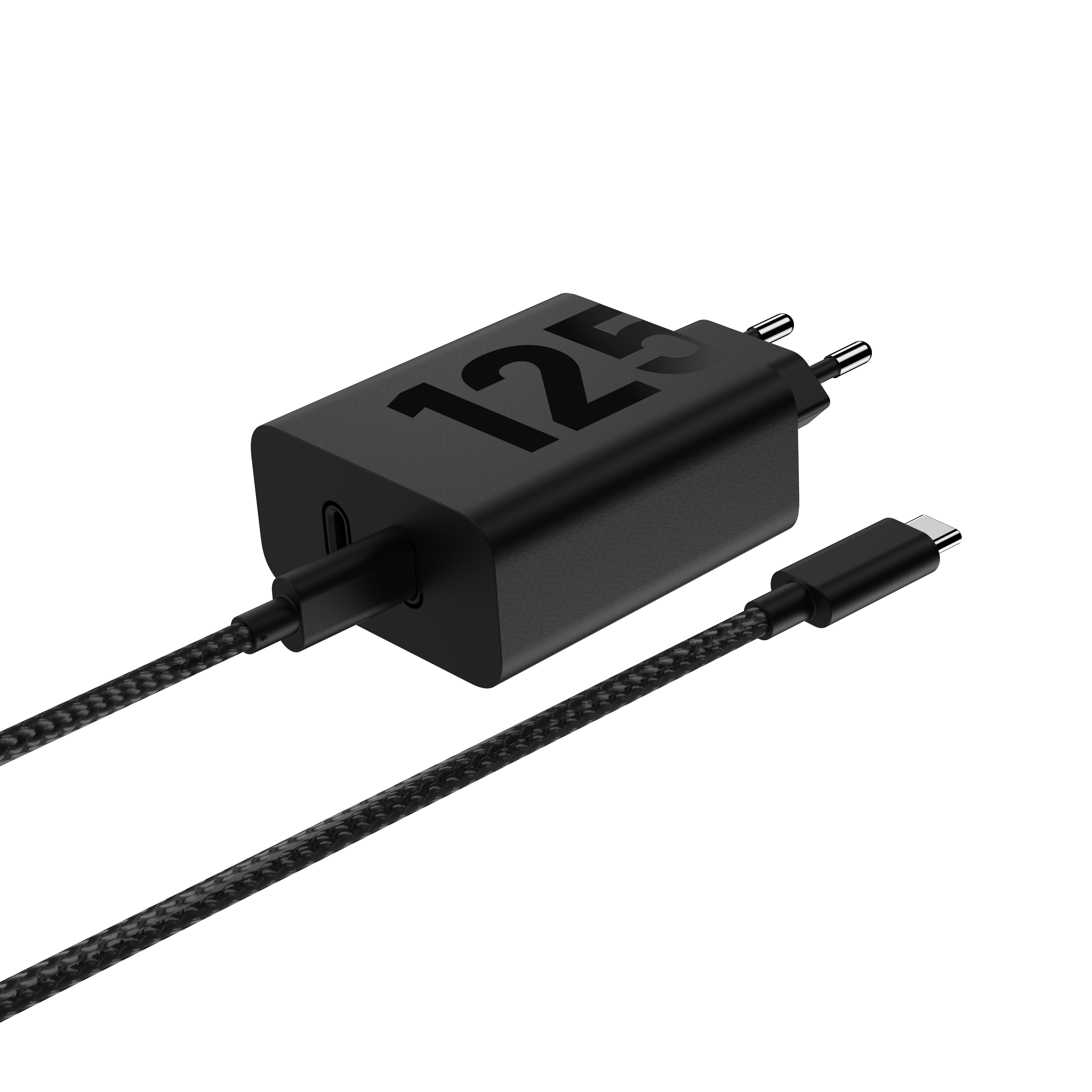 Motorola TurboPower 125W Duo Power Adapter - Black (Incl. USB-C cable)