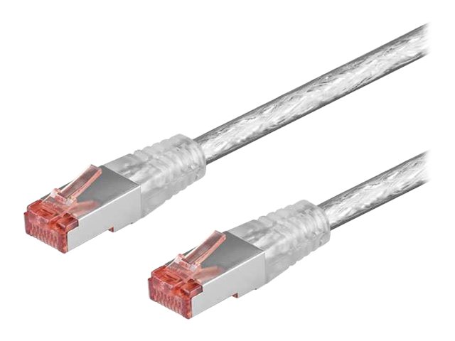 Goobay Netværkskabel CAT 6, S/FTP (PiMF), transparent, 5 m kobberleder (CU), halogenfri kabelkappe (LSZH)