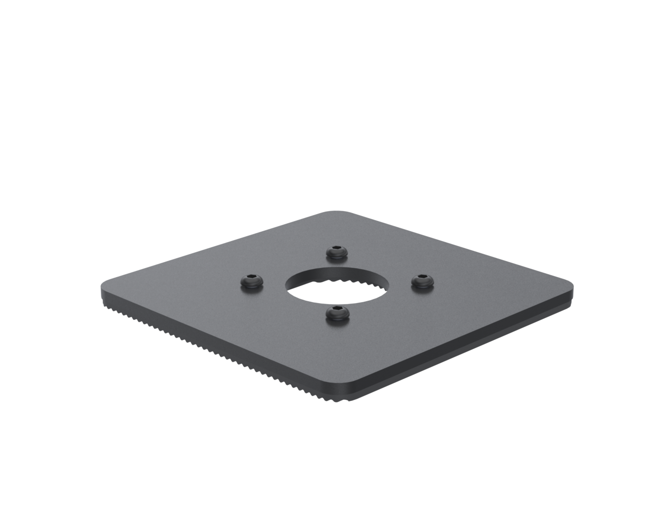 Ergonomic Solutions SpacePole POS SPM144-02 tilbehør til POS-system POS-plade Sort Metal