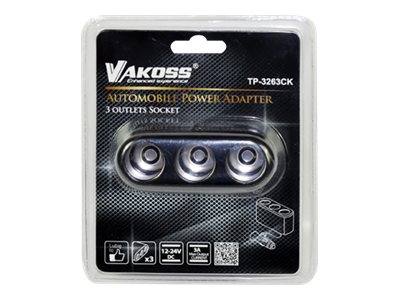 VAKOSS bilstrømsadapter - automobile cigarette lighter