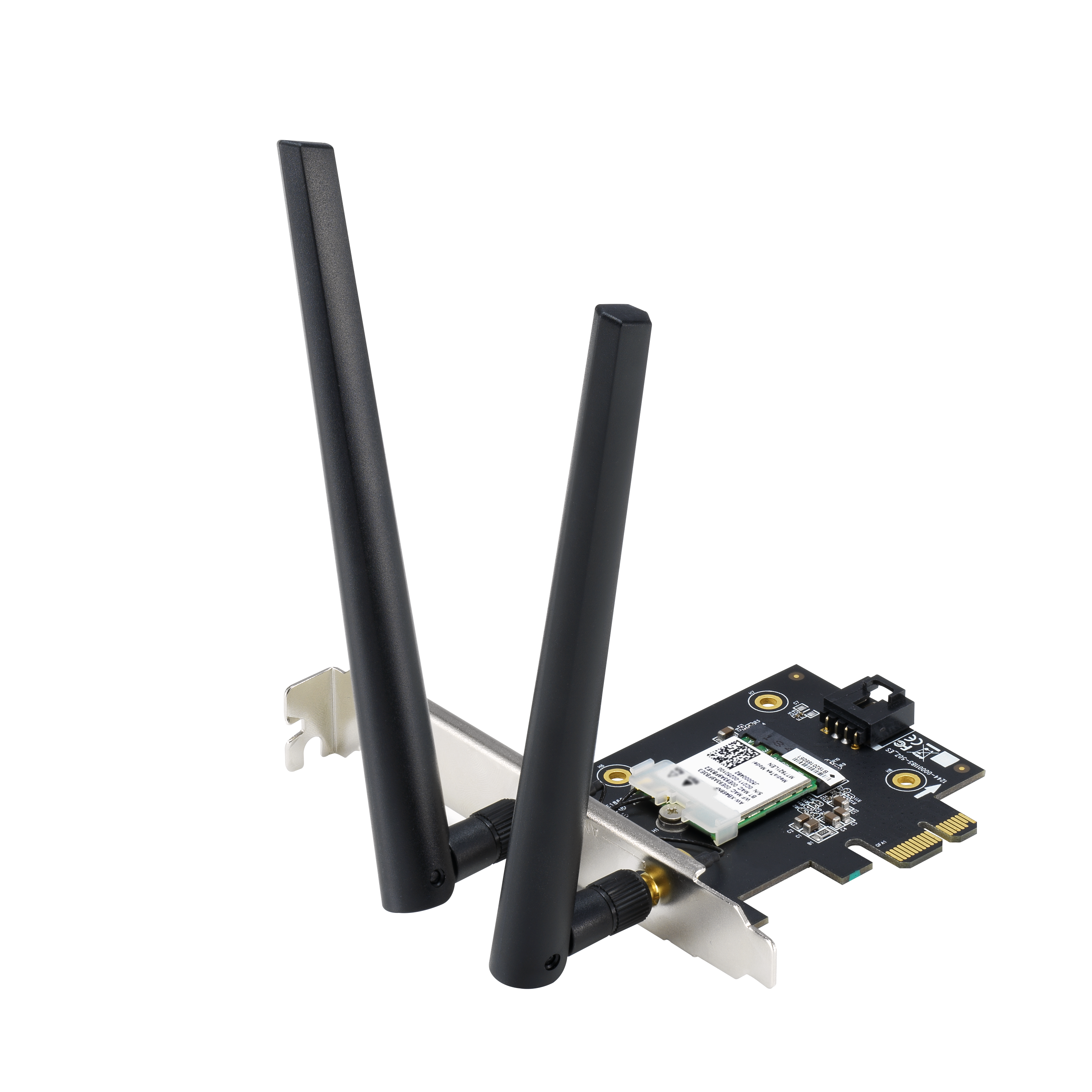 ASUS PCE-AX1800 Dual Band PCI-E WiFi 6 (802.11ax). Bluetooth 5.2 WPA3 network security OFDMA and MU-MIMO