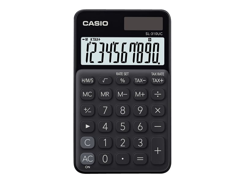 Lommeregner Casio SL-310UC-BK - sort, 10-cifret display