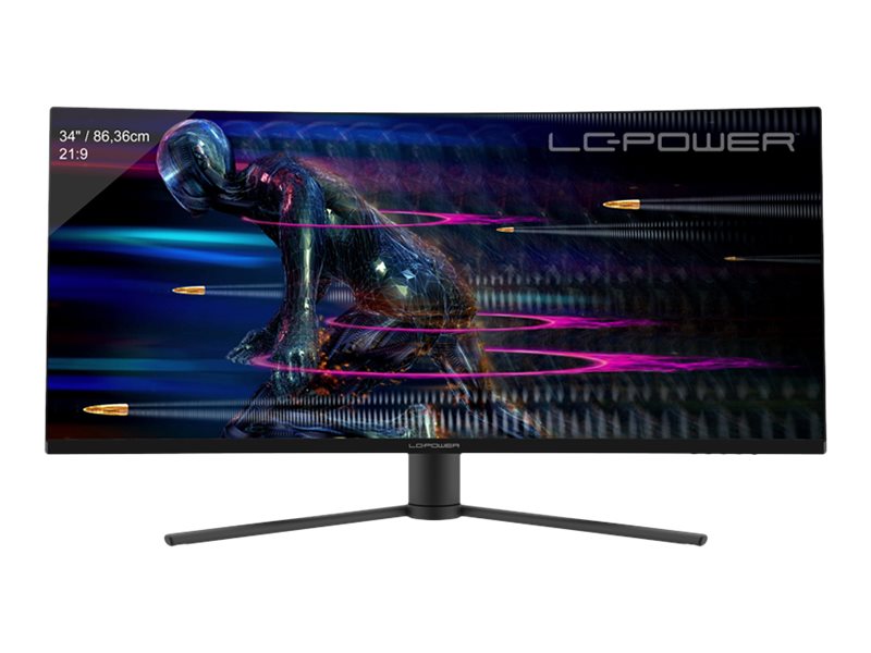 LC Power LC-M34-UWQHD-165-C 34" VA 3440 x 1440 (UltraWide) HDMI DisplayPort 165Hz billede