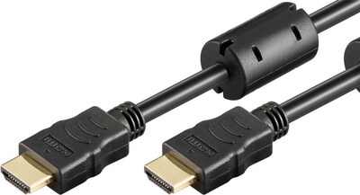 Goobay High-Speed HDMI™-kabel med Ethernet (Ferrites) (61305)