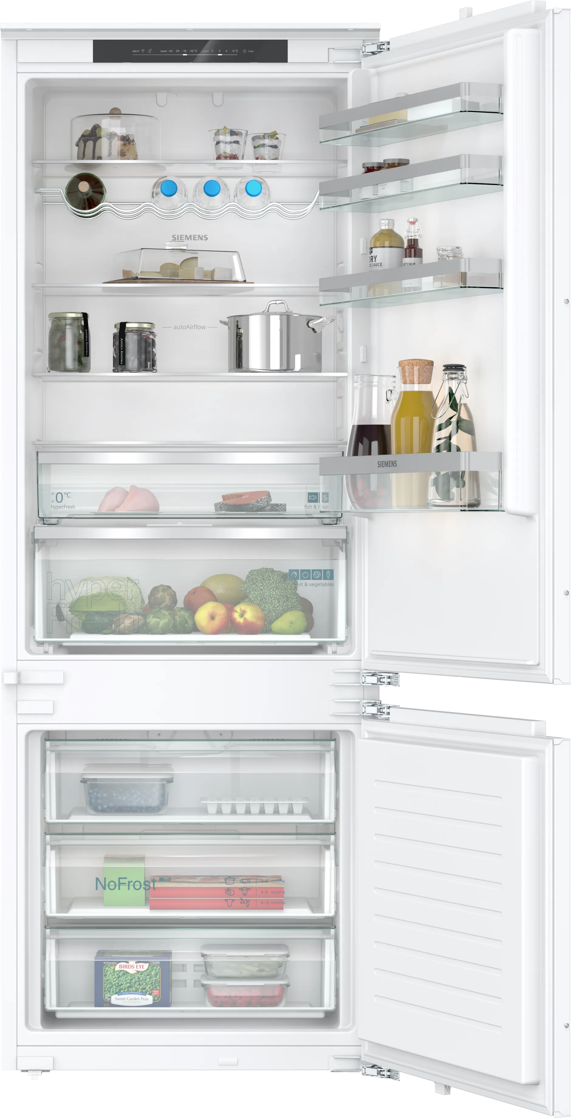 Siemens iQ300 KB96NVFE0 Integreret Køle-/Fryseskab 383 Liter