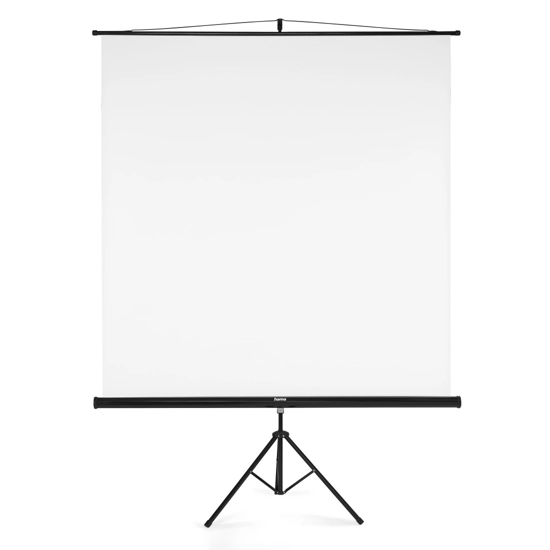 Projektionslærred med stativ – 180x180 cm, bærbar opsætning