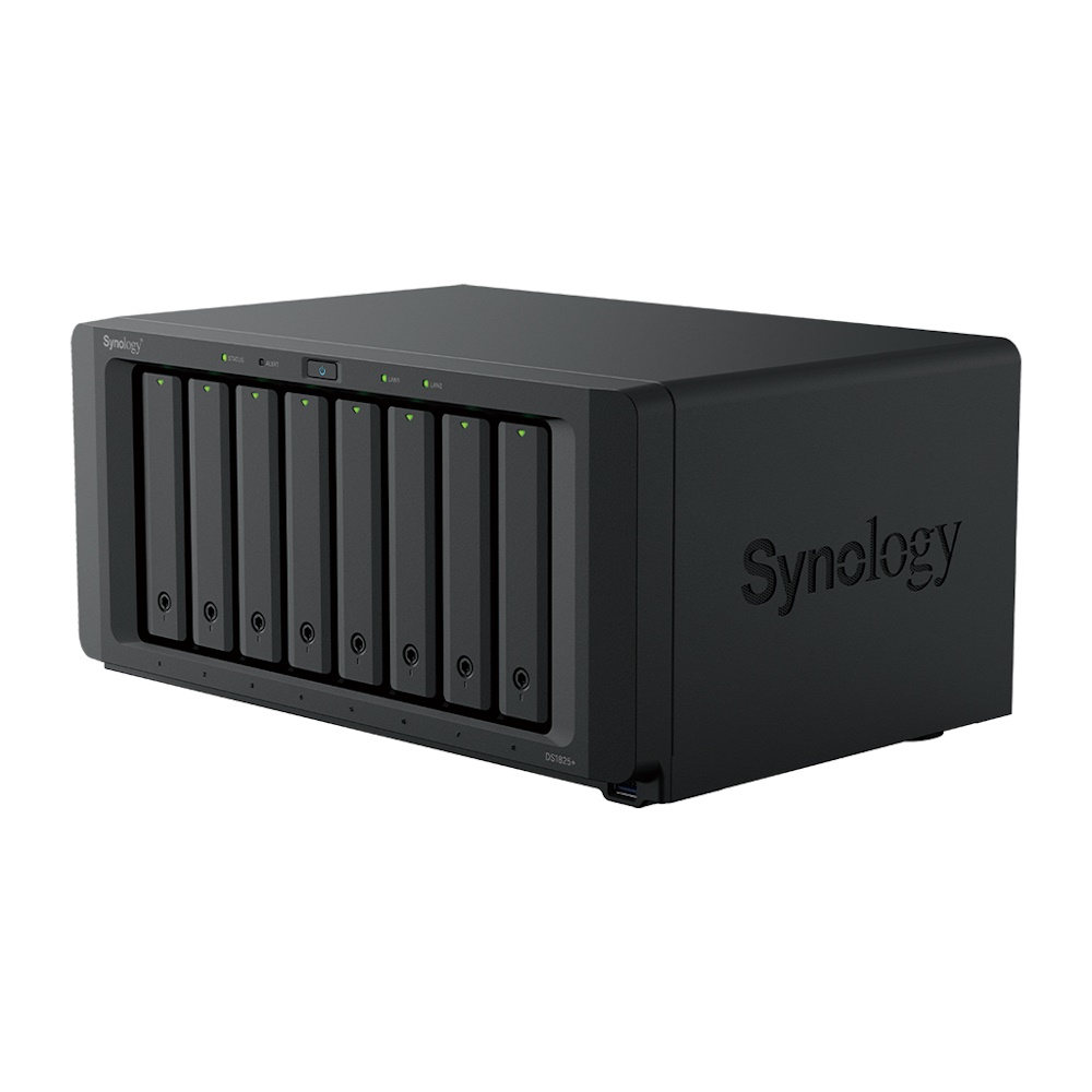 Synology DiskStation DS1825+ NAS/storage server Ryzen Embedded V1500B 8 GB DDR4 0 TB Black