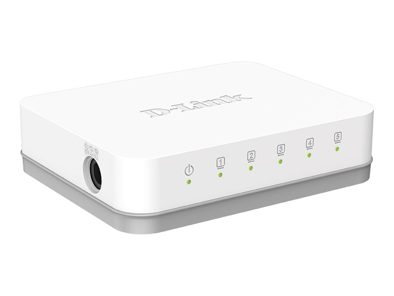 D-link 5-Port Gigabit Easy Desktop Switch, 5-ports 10/100/1000Mbps,