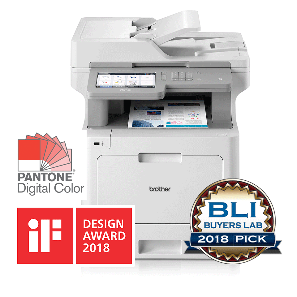 Laserprinter til kontor Brother MFC-L9570CDW A4 farve, 2400 × 600 dpi, 31 s/min, Wi‑Fi