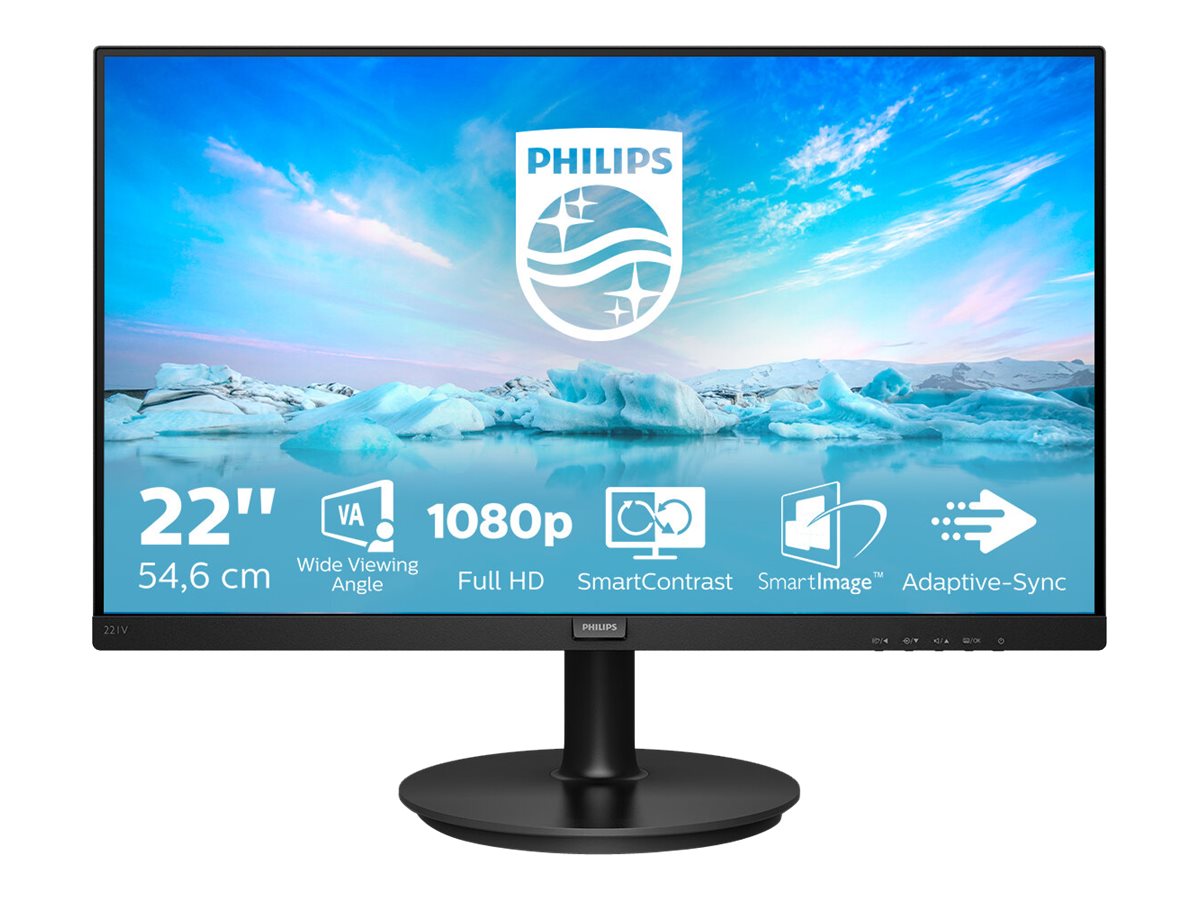 Philips V-line 221V8A 22" VA 1920 x 1080 (Full HD) VGA (HD-15) HDMI 75Hz