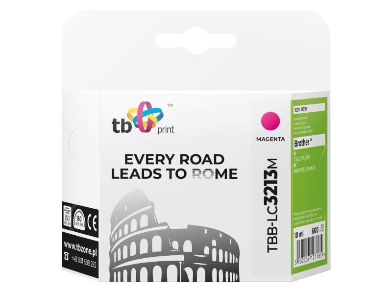 TB Print TBB-LC3213M Magenta blæk til Brother