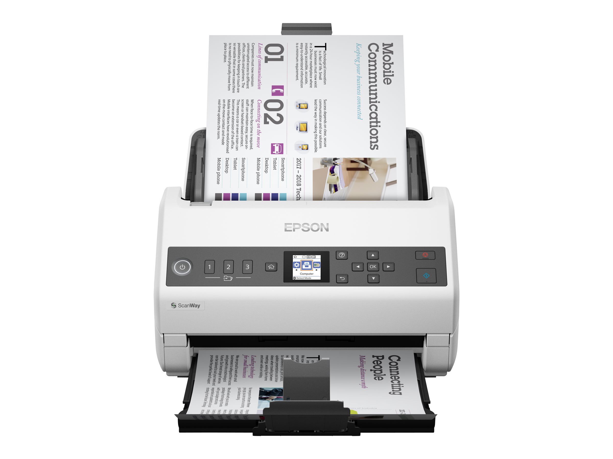 Epson WorkForce DS-730N dokument­scanner med dobbeltsidet A4