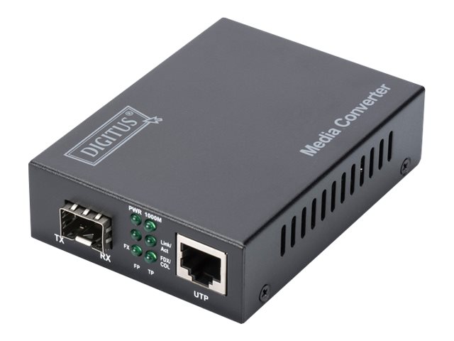 DIGITUS DN-82211 Fibermedieomformer Gigabit Ethernet 10 Gigabit Ethernet 5 Gigabit Ethernet 2.5 Gigabit Ethernet