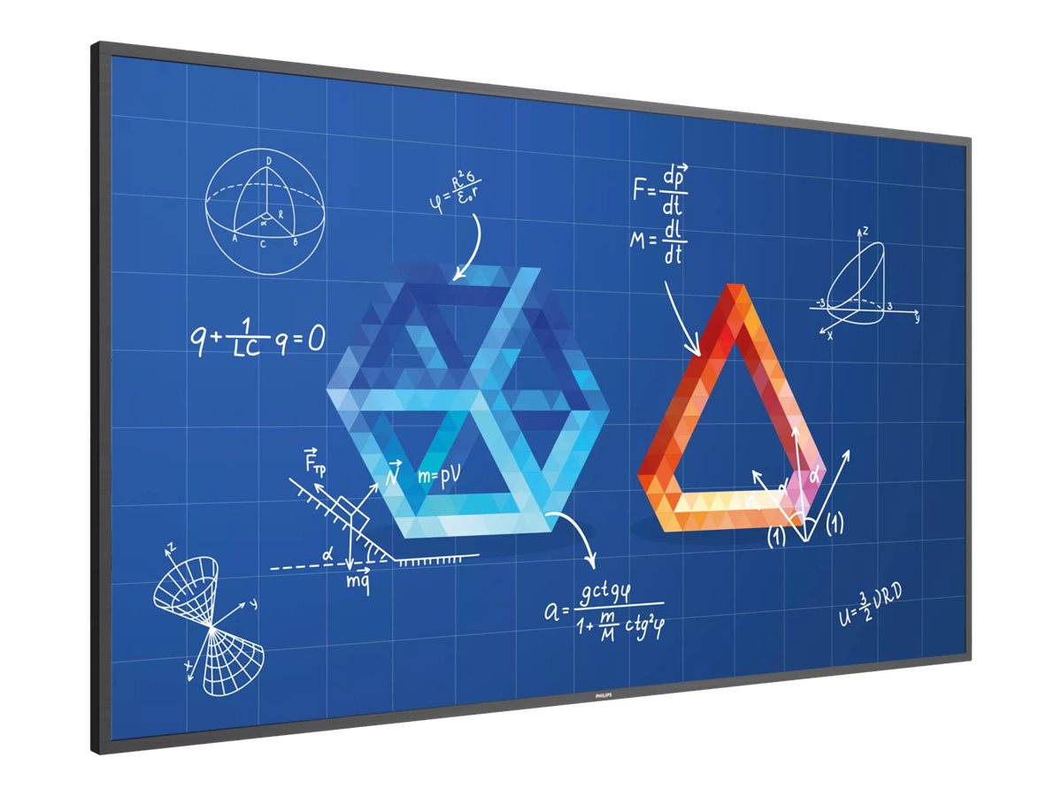 Philips 55BDL3452T - 55 Diagonal klasse T-Line LED-bagbelyst LCD paneldisplay - digital skiltning - med berøringsskærm (multi-berøring) - 4K UHD (2160p) 3840 x 2160 - Direct LED