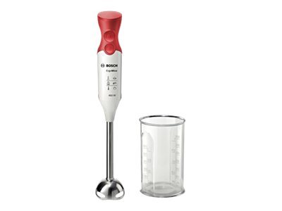 BOSCH ErgoMixx håndblender 450 W - hvid/rød, inkl. 600 ml målebæger