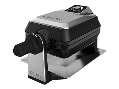 Krups FDD95D, 2 vaffel/vafler, Rektangulær, Sort, Rustfrit stål, Rustfrit stål, 1200 W, 220 - 240 V