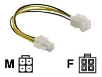 DeLOCK Extension cable P4 4 pin male > P4 4 pin female 15 cm