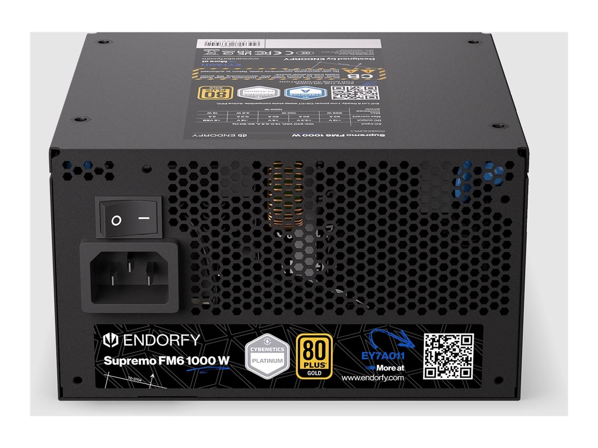 ENDORFY Supremo FM6 1000 W Strømforsyning - 1000 Watt - 120 mm - ATX 3.1 - 80 Plus Gold certified