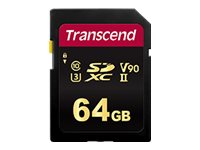 Transcend SDXC/SDHC 700S SD UHS-II U3 (V90) R285/W180 64GB - Hukommelseskort