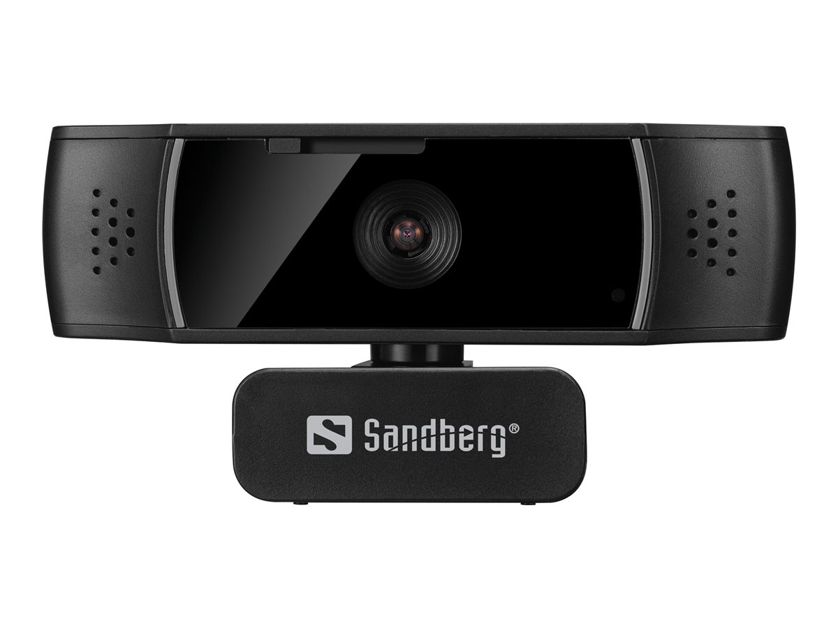 Sandberg - Webcam - farve - 2 MP - 1920 x 1080 - 1080p - audio - USB 2.0