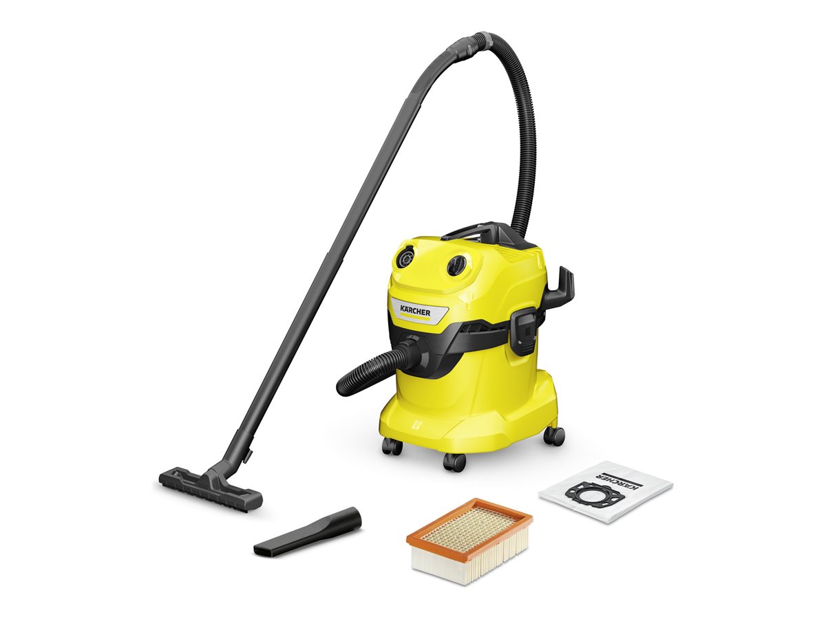 Kärcher WD 4 V-20/5/22 - Støvsuger - beholder - pose / uden pose - gul