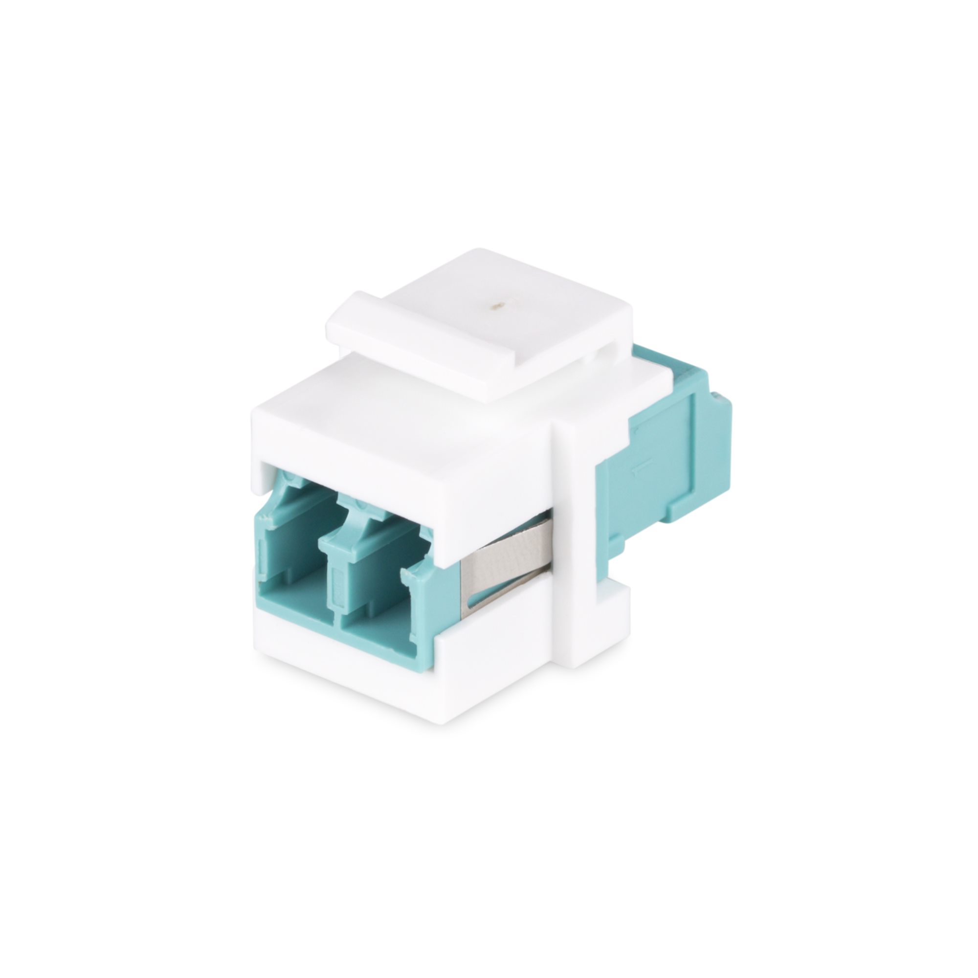StarTech.com LC to LC Coupler LC Fiber Coupler LC/UPC Keystone Jack Fiber Optic LC Keystone Coupler for Patch Panel - LC to LC Duplex (DMFKSLCLCCOUPLER) - network coupler - white - Hvid