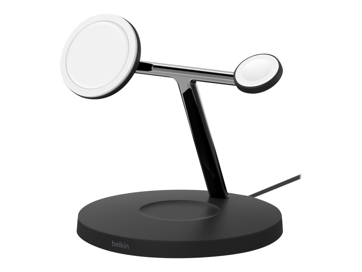 Belkin 3-in-1 Qi2 15w Magnetic Adjustable Charging Stand Sort