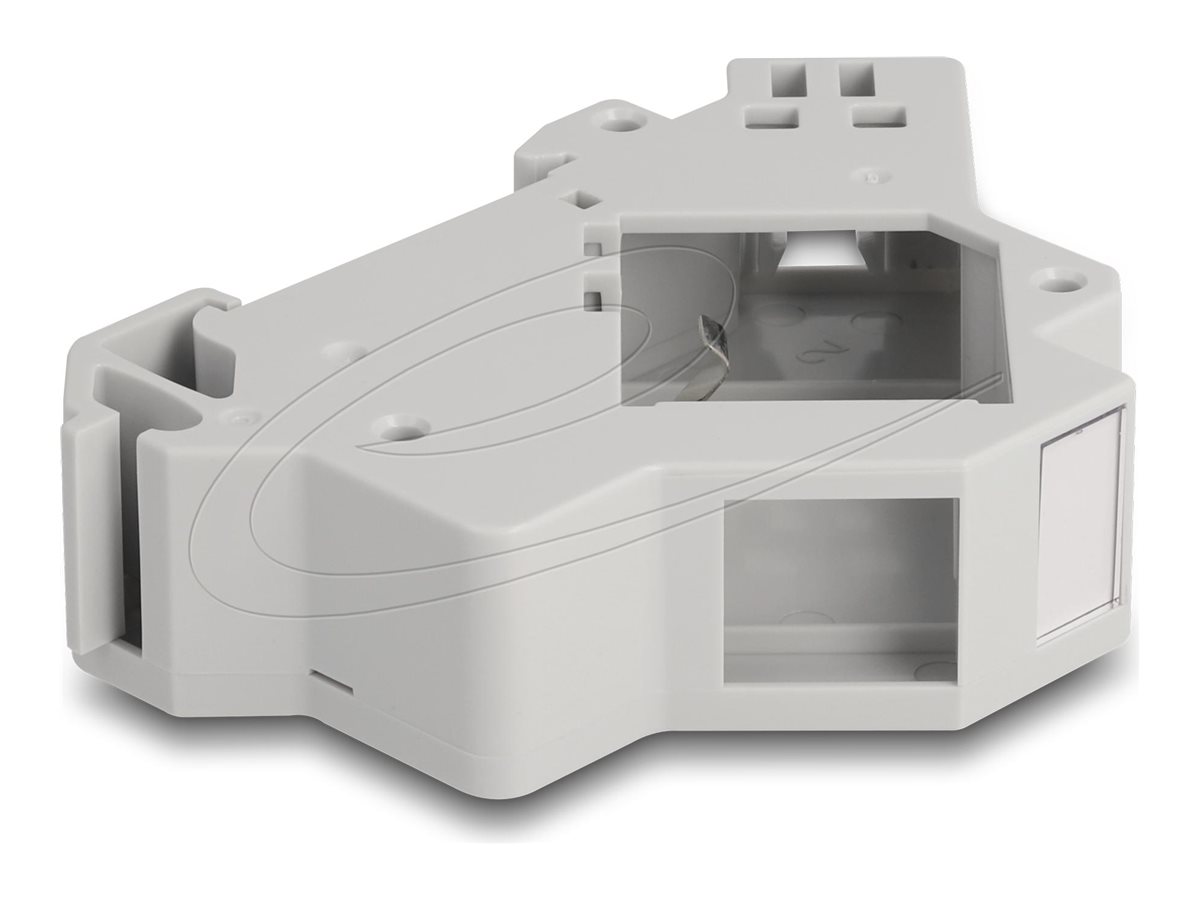 DeLOCK Keystone DIN rail mounting adapter Grå