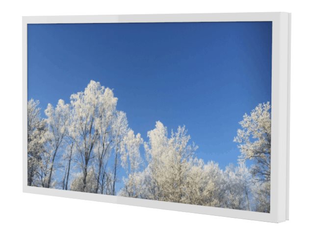 HI-ND Wall Casing PROTECT mounting kit - landscape - for LCD display - white - Maks - Maks størrelse 65"
