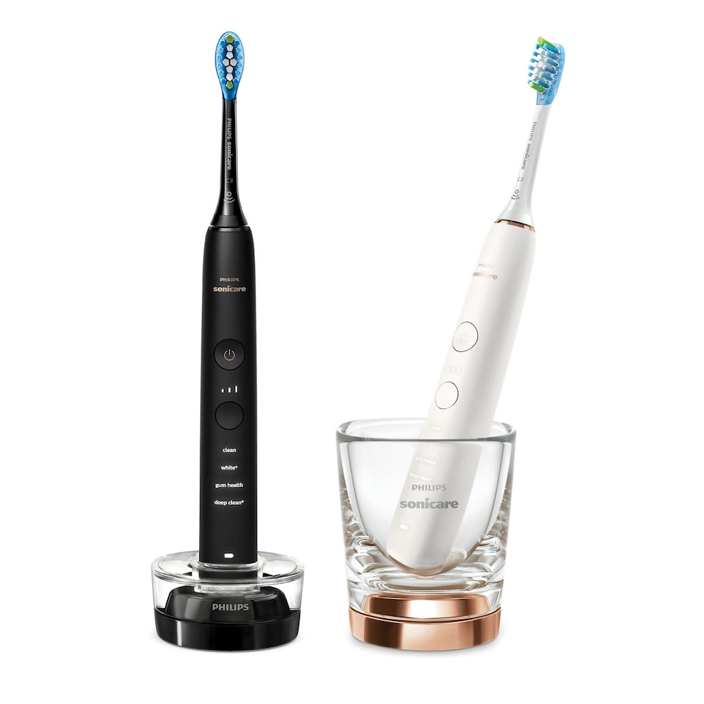 Philips Sonicare DiamondClean DiamondClean 9000 HX9914/61 Genopladelig tandbørste, Voksen, Sonisk tandbørste, Daglig pleje, Dyb rensning, Gum pleje, Blegning, Sort, Hvid, Batteri, Indbygget batteri