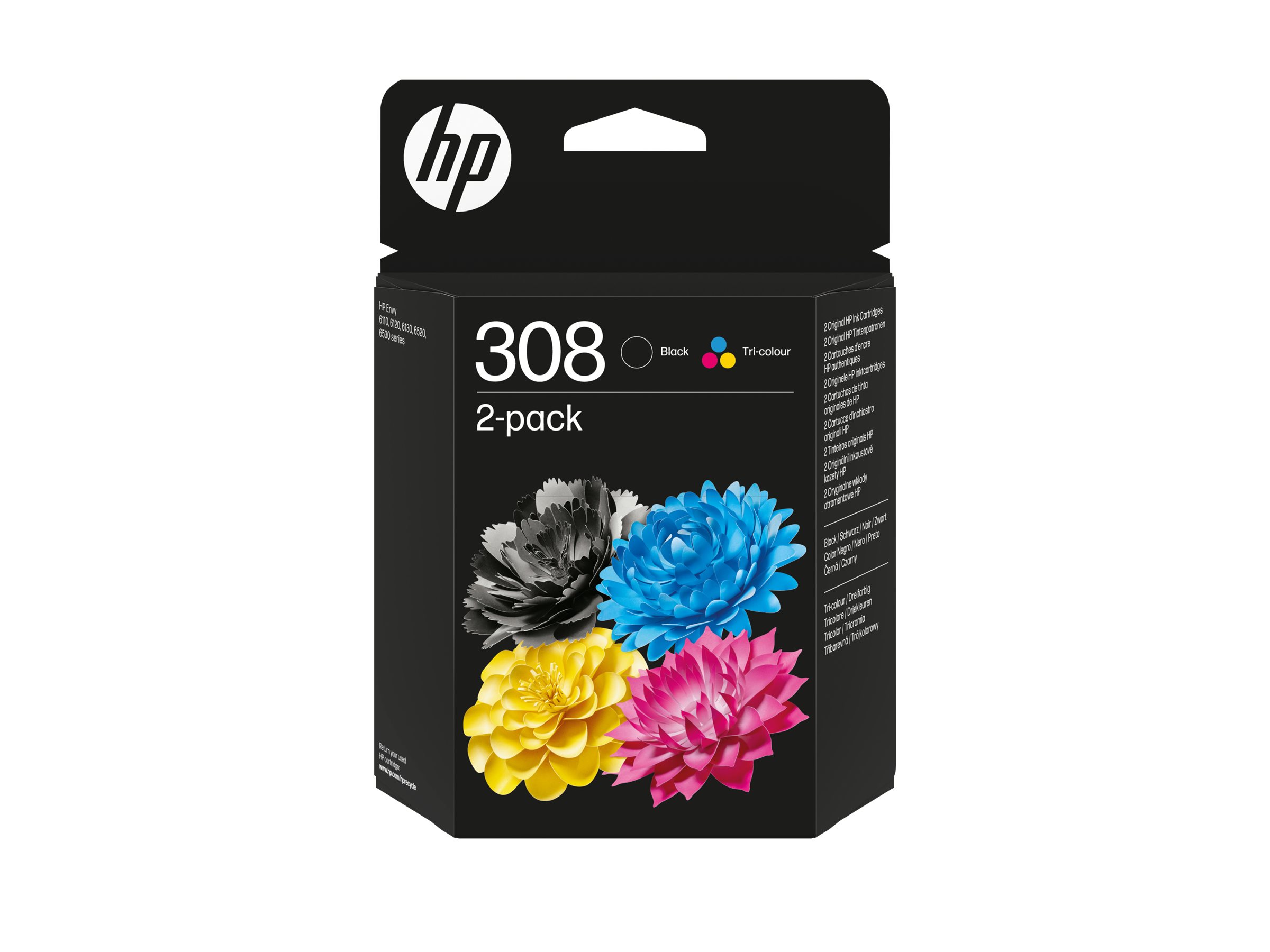 HP Ink 308 Sort/Tri-Color blæk Combo 2-Pack