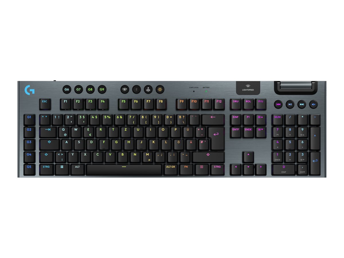 Logitech G915 X LIGHTSPEED - Linear - 100% - Gaming Tastatur - Tysk - Sort