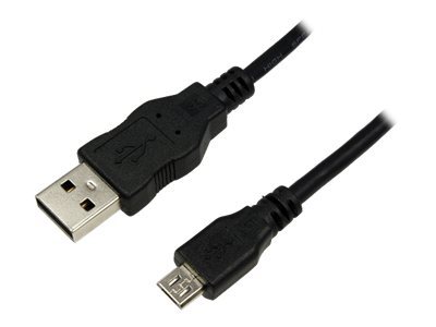 LogiLink 5m USB A-USB Micro B, 5 m, USB A, Micro-USB B, USB 2.0, Hanstik/Hanstik, Sort