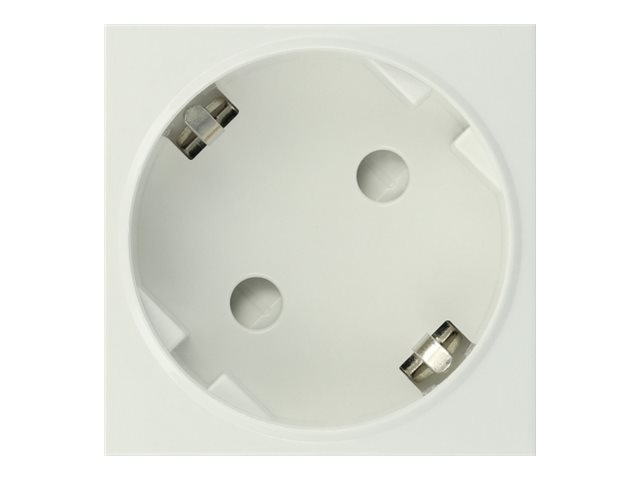 Delock Easy 45 - strømsokkel-outlet - 1 strømsokkel - hvid, RAL 9003 (pakke med 10)